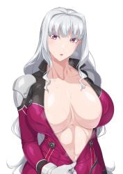 1girls 2023 alluring alternate_version_available big_breasts bodysuit breasts bursting_breasts cleavage curvaceous curvaceous_body curvaceous_female curvaceous_figure curvy curvy_body curvy_female curvy_figure enticing female hourglass_figure huge_breasts idolmaster idolmaster_(classic) large_breasts light-skinned_female light_skin long_hair looking_at_viewer massive_breasts open_bodysuit open_clothes ozucat red_eyes seducing seductive seductive_look shijou_takane shiny shiny_breasts shiny_skin simple_background skin_tight sweat sweatdrop sweating sweaty sweaty_body sweaty_breasts teasing teasing_viewer temptation tempting tempting_viewer thick thick_breasts tight_clothes tight_clothing unzipped unzipped_bodysuit unzipping unzipping_bodysuit voluptuous voluptuous_female white_background white_hair