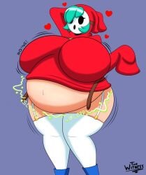 ass_expansion breast_expansion digested digested_prey digestion digestion_noises huge_breasts mario_(series) same_size_vore sequence shy_gal shy_guy soft_vore super_mario_bros. thigh_expansion unwilling unwilling_prey unwilling_vore vore vore_belly weight_gain