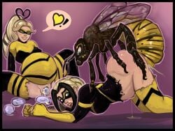 1animal 1boy 2girls ass bee chloe_bourgeois egg egg_implantation egg_laying eggs female femsub feral feral_on_female feral_on_human from_behind group group_sex human insect insectophilia insects large_ass male male/female maledom miraculous_ladybug mostly_nude ponytail pregnant queen_bee_(character) sex smashmasterson straight threesome vesperia_(character) voyeur zoe_lee zoophilia