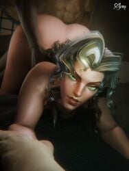 1girls 2boys 3d ambiguous_penetration ass bent_over brown_hair cheating cheating_wife completely_nude cuckold cuckold_pov cuckolding dark-skinned_male dark_skin doggy_style from_behind from_behind_position gambit generic_dark-skinned-muscular_male green_eyes hand_on_hip highlights_(coloring) holding_hands implied_penetration implied_sex interracial light-skinned_female light-skinned_male light_skin looking_at_viewer male male_pov marvel marvel_comics marvel_rivals mmf_threesome multicolored_hair nude nude_female nude_male pov rogue_(marvel_rivals) rogue_(x-men) smiling threesome trio watermark x-men xyra3d