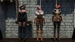 asphyxiation ciri defeated execution hanged necrophilia snuff the_witcher_(series) triss_merigold yennefer yennefer_of_vengerberg