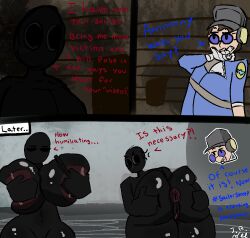 #sailersweep 1boy1girl comic donut_anus english_text fat_ass female_focus flipping_off grabbing_ass grabbing_breasts large_breasts pose posing pussy rushed_drawing sailerman serverblight team_fortress_2 text the_serverblight therandombee where_is_your_god_now