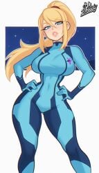 samus aran from metroid by srbready