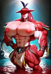 ai_generated anthro bara bara_ass bara_tiddies bara_tits big_ass big_breasts big_butt daddy dilf dumptruck_ass dumptruck_butt enormous_ass enormous_butt fishman gay gay_sex gigantic_ass gigantic_butt huge_ass huge_butt large_ass large_butt male_boobs male_breasts male_only male_tits man_boobs man_tits manboobs massive_ass massive_butt moobs muscular muscular_arms muscular_ass muscular_back muscular_legs muscular_male muscular_thighs partially_clothed pink_body pink_skin prince_sidon rokuworshiper round_ass round_butt sidon sidon_(zelda) skimpy_clothes the_legend_of_zelda the_legend_of_zelda:_breath_of_the_wild thick_ass thick_butt voluptuous voluptuous_body voluptuous_male