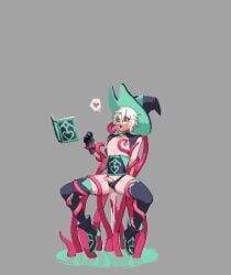 1boy animated awii boots cum_in_ass cum_in_mouth erect_penis magic male male_only malesub pixel_art small_penis solo spellbook tentacle tentacle_in_ass tentacle_in_mouth tentacle_sex thigh_highs thighhighs white_hair witch witch_hat