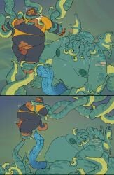 2026 5_fingers absurd_res animal_genitalia animal_penis anthro areola ass balls barazoku belly belly_hair biceps big_areola big_belly big_butt big_muscles big_pecs big_penis black_areola black_balls black_body black_fur black_hair black_nipples blue_horn blue_penis bodily_fluids body_hair brown_body brown_fur brown_pubes canid canine canis cephalopod cheek_tuft chest_hair colored cthulhu cthulhu_mythos digital_drawing_(artwork) digital_media_(artwork) domestic_dog duo e_hips eldritch_abomination erection face_tentacles facial_tuft fingers fist flaccid flat_colors flexing frown fur genitals glistening glistening_areola glistening_balls glistening_genitalia glistening_nipples glistening_penis gloves_(marking) h._p._lovecraft hair hair_bun hair_over_eyes half-erect hi_res horn huge_belly huge_cock huge_thighs humanoid_genitalia humanoid_hands humanoid_penis kemono long_penis lovecraftian_(genre) male male/male mammal marine markings medial_ring mollusk monster moobs mottled mottled_body mottled_fur mottled_genitalia mottled_penis multicolored_body multicolored_fur multicolored_penis musclegut muscular muscular_anthro muscular_male navel nipples nude open_mouth open_smile overweight overweight_anthro overweight_male pecs penis piebald piebald_body pink_areola pink_inner_ear pink_nipples pink_nose pink_penis pink_snout prehensile_penis pubes quanjiang shaded sheath simple_background smile standing superhero_dog_(quanjiang) tail tan_background tan_body tan_fur teeth tentacle tentacle_creature text thick_thighs tuft two_tone_penis unusual_anatomy unusual_genitalia unusual_penis vein veiny_penis white_body white_fur wide_hips wings