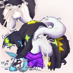 1:1 absurd_res age_difference anal anal_knotting anal_sex animal_genitalia animal_penis ass backsack balls big_balls big_penis bite biting_lip biting_own_lip black_body black_fur blush bodily_fluids bottomless cactie canid canine canine_genitalia canine_penis clothed clothing cum cum_from_ass cum_in_ass cum_inside cum_on_balls cum_on_butt cum_on_ground cum_on_leg cum_request cumsplosion doggy_style duo eevee eeveelution ejaculation excessive_cum excessive_genital_fluids father_(lore) father_and_child_(lore) father_and_son_(lore) feral from_behind_position fur generation_1_pokemon generation_2_pokemon generation_4_pokemon genital_fluids genitals growling hi_res hoodie hoodie_only hybrid incest_(lore) knot knotted_penis knotting male male/male male_penetrated male_penetrating male_penetrating_male mammal moan nintendo nude open_mouth parent_(lore) parent_and_child_(lore) parent_and_son_(lore) partially_clothed penetration penile penis pinned pinned_to_ground pokemon pokemon_(species) rear_view requesting riolu self_bite sex simple_background son_(lore) spike_lightning spirit_(riovee) tail tongue tongue_out topwear topwear_only umbreon white_body white_fur