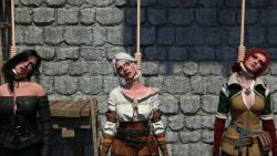 asphyxiation ciri defeated execution hanged necrophilia snuff the_witcher_(series) triss_merigold yennefer yennefer_of_vengerberg