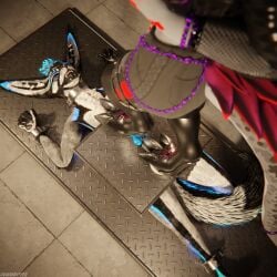1:1 3d_(artwork) absurd_res animal_genitalia animal_penis anthro anthro_on_anthro arms_tied ball_crush ball_squeeze balls basement biped black_body black_boots black_clothing black_footwear black_fur black_shoes blender_(artwork) blender_cycles_(artwork) blue_body blue_fur blue_penis bodily_fluids bondage boot_on_balls boot_on_penis boots bound breasts canid canine canine_genitalia canine_penis canis claws clothed clothing cock_and_ball_torture cockbox crush cuff_(restraint) cum cum_dripping_from_penis cum_on_penis depth_of_field digital_media_(artwork) dominant dragonplayer dragonplayer_(character) duo erection feet female flat_balls foot_crush foot_fetish foot_on_balls foot_on_penis foot_play footwear fox fur genital_fluids genital_torture genitals goth_boots grey_body grey_fur hair hi_res hindpaw hybrid inside jacket jex knot leather leather_boots leather_clothing leather_footwear leather_jacket leather_topwear legs_tied legwear male male/female mammal metal_cuffs moan multicolored_body nardoragon nude on_ground open_mouth orgasm pain paws penis penis_squeeze piercing rainsoar reflection restraints rexouium sex shirt shoes shoes_on slim slim_anthro slim_male slim_sub smile standing standing_on_balls submissive submissive_male tail topwear torture trampling white_body white_fur