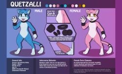 2019 3_toes 4_fingers anthro armband assimilative_feline biped black_armband black_collar blue_body blue_ears blue_eyes blue_fur blue_hair blue_tail breasts claws close-up collar darkmirage description digital_media_(artwork) digitigrade dipstick_tail english_text erection eyelashes featureless_breasts featureless_crotch feet felid feline female finger_claws fingers front_view fur genitals gesture hair inner_ear_fluff looking_at_viewer male mammal markings model_sheet multicolored_body multicolored_fur multicolored_tail nude nude_anthro nude_female nude_male open_mouth pawpads penis pink_body pink_ears pink_fur pink_hair pink_tail quetzalli_(darkmirage) red_penis rule_63 semi-anthro small_breasts smile smiling_at_viewer solo standing tail tail_markings tapering_penis text toe_claws toes tuft two_tone_body two_tone_fur two_tone_tail waving waving_at_viewer white_body white_fur white_inner_ear white_inner_ear_fluff white_tail white_tail_tip yellow_eyes