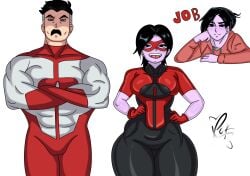 big_ass big_thighs femboy femvincible invincible invincible_(tv_series) lunetinhabp oliver_grayson omni-man superhero superhero_costume superhero_mask thicc thicc_ass thicc_hips thicc_thighs thick_ass thick_hips thick_thighs wide_hips wide_thighs