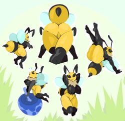 arthropod ass bee bug_fables hi_res hymenopteran insects moonsprout_games solo vi_(bug_fables) zoquete