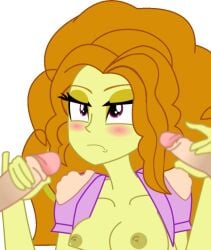 adagio_dazzle animated breasts colored commission double_handjob equestria_girls female friendship_is_magic gif handjob looking_at_another looking_up my_little_pony naked nude orange_hair partial_male penis purple_eyes purple_t-shirt tagme tiarawhy transparent_background yellow_skin