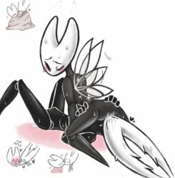 2020 anthro anthro_on_anthro arthropod black_body blush bodily_fluids cunnilingus duo facesitting fecharis female hollow_knight hollow_knight_(character) hornet_(hollow_knight) incest insect_wings insects male male/female nude one_eye_closed oral sex sibling sinmarshmallow sweat team_cherry vaginal_penetration vessel_(species) video_games wings