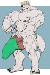 abs biceps bodybuilder furry hyper hyper_balls hyper_genitalia hyper_muscles hyper_penis hyper_testicles male male_focus male_only muscle muscles muscular muscular_arms muscular_ass muscular_back muscular_legs muscular_male muscular_thighs nipples oldshep pecs veins