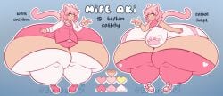 1boy ass belly bowtie butterball451 cat_ears cat_tail catboy chubby chubby_male colossal_ass fat femboy freckles freckles_on_face hips hyper hyper_ass large_ass male male_focus male_only mife_aki overalls overweight overweight_male pawprint pink_hair reference_sheet stockings stockings_thigh_highs stomach thick_thighs thighs wide_hips yellow_eyes