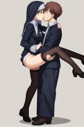 1girls ai_generated anime anime_girl anus ass breasts cum duo erection female female girl girly hair lewd looking_at_viewer naked naked_female nipples nsfw nude open_mouth penetration porn pussy sex straight vaginal_penetration