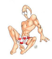 earthworm_jim earthworm_jim_(character) earthworm_jim_(franchise) heart_underwear male male_only solo solo_male tagme underwear