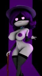 1girls 3d areolae big_breasts big_nipples big_thighs breasts drone female female_only female_robot female_solo glitch_productions hat high_resolution murder_drones naked nipples nude purple_eyes purple_hair robot robot_girl screen_face sfm short_hair solo source_filmmaker tagme thick_thighs thighs uzi_(murder_drones) uzi_doorman whiteweasel wide_hips