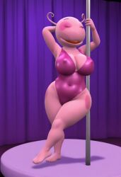 ai_generated backyardigans big_breasts civitai stripper_clothes stripper_pole uniqua wide_hips