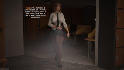 1futa 3d alice_(auditour) auditour futa_only futanari haunted_(auditour) intersex light-skinned_futanari light_skin original_character solo tagme