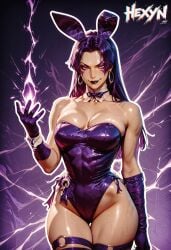 1girls ai_generated alternate_costume female hexynart marvel marvel_rivals mutant_(marvel) ninja psylocke purple_eyes purple_hair revealing_clothes thick_thighs vengeance_psylocke