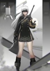 female genderbent nier:_automata tecnomayro yorha_9s