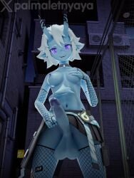 1futa 3d ass big_breasts blue-skinned_futa blue-skinned_futanari blue_hair breasts clothed_futa erect_penis erection fishnets fit fit_futa fit_futanari futa_only futadom futanari horny horny_futa intersex lblue_skin looking_at_viewer nurse palmaletnyaya pantyhose penis precum precum_on_penis skinny skinny_futa solo_futa soukaku_(zenless_zone_zero) standing tail taker_pov underskirt video_games zenless_zone_zero