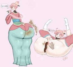 ass ass_bigger_than_head ass_eating ass_focus ass_grab ass_jiggle bottom_heavy butt_crack clothed clothed_male cookie cookie_run cookie_run_kingdom curvy degdaze fanart fart fart_cloud fart_fetish farting farting_at_viewer farting_in_face farting_on_another feet female_pov femboy feminine_male hand_on_ass hand_on_butt innuendo large_ass large_balls male_penetrating_male massive_ass peach peach_blossom_cookie pooping_on_self rear_focus rear_view scat scat shit small_penis socks sweatdrop sweating sweaty_balls sweaty_body sweaty_butt sweaty_feet sweaty_soles sweaty_thighs visible_penis