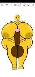 1futanari abs almakhadie almakhadie_(artist) belly black_cock black_penis bumpy_areola character curvaceous_futa curvaceous_thick curvy curvy_futa dark_penis darkened_areola hyper hyper_breasts hyper_futa hyper_thighs lego legs lips massive_thighs red_lips shaved_crotch toy voluptuous voluptuous_body yellow_skin