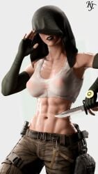 abs arm_gloves armpit armpit_fetish armpits belt black_lipstick blender blender_cycles bra cargo_pants clothed clothed_female commission danish droplets equipment face_mask faceless_character faceless_female female female_focus female_only glove gloved_hands gloves kjthegrimreaper knife lips lipstick masked masked_female muscle_mommy muscles muscular muscular_arms muscular_female no_nude nokk_(rainbow_six) pale-skinned_female pale_skin pants rainbow_six rainbow_six_siege soldier sports_bra sweat sweatdrop sweating sweaty sweaty_armpits sweaty_body tactical_gear tactical_nudity veil veil_lift wet wet_body wet_bra wet_clothes wet_clothing wet_skin white_bra white_skin