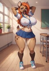 1girls ai_female ai_generated animal_ears animal_humanoid anthro ass big_breasts breasts cute female female_only furry furry_ass furry_breasts furry_ears furry_female furry_only furry_tail hi_res hyena hyenaloverai looking_at_viewer mammal nai_diffusion seductive stable_diffusion tagme tongue tongue_out