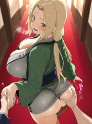 1girls ai_generated ass ass_focus ass_grab back_view bare_shoulders before_sex big_ass big_breasts bottomless bottomless_female breasts brown_eyes clothed clothed_female curvaceous curvy curvy_female curvy_figure facial_mark fat_ass female female_only forehead_mark from_behind fully_clothed gilf groping_ass hallway holding_hands huge_ass huge_breasts kimono large_breasts lipstick low_twintails makeup male male_pov mature mature_female milf naruto naruto_(series) naruto_shippuden no_bra no_panties otoro pants pinup plain_background plump pose posing pov pov_hands presenting presenting_ass presenting_hindquarters rear_view round_ass sash shiny shiny_hair shiny_skin short_kimono sideboob sleeveless solo solo_female solo_focus stealth_ass_grab tied_hair tsunade twintails voluptuous walking wide_hips