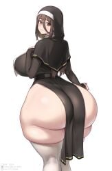 1girls ass b_o_x big_ass big_breasts big_thighs blush box20502017 breasts busty enormous_ass fat_ass female female_only giant_ass gigantic_ass gigantic_thighs huge_ass huge_breasts huge_thighs large_ass large_breasts large_thighs massive_ass massive_thighs mole mole_on_thigh nun nun_outfit original original_character thick_thighs thighs wide_hips wide_thighs