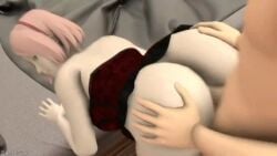 anal anal_sex animated ass_focus big_ass boruto:_naruto_next_generations dantesix gif hand_on_butt looking_back penetration penetration_from_behind sakura_haruno semi_nude smile sound tagme uzumaki_boruto video