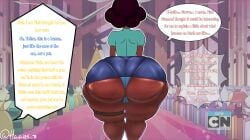 ass ass_focus back back_to_back back_view big_ass big_butt big_legs blue_diamond_(steven_universe) comic connie_maheswaran dialogue diamond_authority legs massive_ass mini_comic panties panties_visible panties_visible_under_skirt pet pussy signature skirt skirt_up solo_female steven_universe submissive tight_clothes tight_clothing tight_skirt yellow_diamond_(steven_universe)