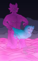 2020 5_fingers ahe_gao anal_orgasm arm_grab arm_pull blue_body blue_hair claws corruption cyan_bluman ejaculation erection eye_roll eyebrows fan_character finger_claws fingers from_behind_position fur genitals glans grin hair hands-free hands_behind_back hi_res humanoid humanoid_genitalia humanoid_on_humanoid humanoid_penetrated humanoid_penetrating humanoid_penetrating_humanoid humanoid_penis iwtbat just_shapes_and_beats looking_at_another looking_down looking_pleasured male male/male male_penetrated male_penetrating male_penetrating_male nipples not_furry orgasm penetration penis pink_body pink_fur pink_glans pink_hair pink_nipples pink_penis prison_guard_position purple_claws sex sharp_teeth smile teeth thick_eyebrows tongue tongue_out transformation