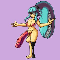 1futa big_penis futa_only futanari horsecock horsecock_futanari humanized humanoid intersex jeidan_limorty mawile oc pokemon solo