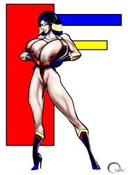 1girls big_breasts female female_only huge_breasts omac superheroine unknown_character