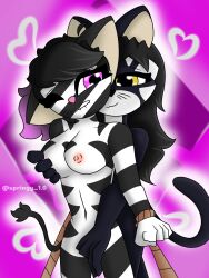 2girls anthro breasts captured cat colored feline fingering furry katie_(piggy) piggy:_book_2 piggy_(game) roblox roblox_game self_upload shaded springy_1.0 tagme zebra zizzy_(piggy)