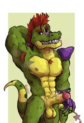 absurd_res alligator alligatorid angry animal_genitalia animal_penis animatronic anthro balls bodily_fluids boner crocodilian crocodilian_penis cum erection five_nights_at_freddy's five_nights_at_freddy's:_security_breach gay genital_fluids genitals hairy hairy_balls hi_res machine male male_only masturbation montgomery_gator_(fnaf) musk nude penis pubes reptile robot rock scalie scottgames security solo tonchii video_games