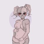 belly big_belly big_breasts breasts bunny bunny_ears bunny_girl five_nights_at_freddy's five_nights_at_freddy's:_security_breach holding_belly nipples pregnancy pregnant pregnant_belly pregnant_female rabbit rabbit_ears rabbit_girl thighs vanny vanny_(fnaf)