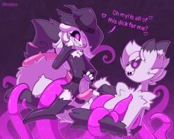 2boys anthro dialogue english_text erection femboy furry gay male_anthro male_only penis reggie_(whygena) tagme tentacle text whygena