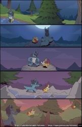 amber_(fuf) comic female fennekin fuf furry hi_res lucario male nintendo page_121 pokemon pokemon_(species) subscribestar_username text url video_games