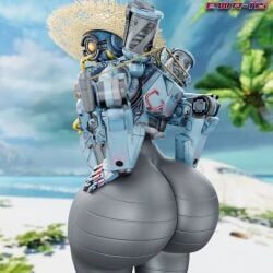 3d apex_legends big_ass big_butt ewr-115 male male_only non-human pathfinder_(apex_legends) robot solo_male