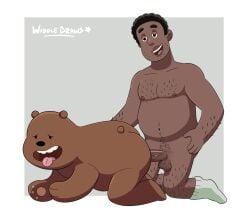 anthro griff grizzly grizzly_(wbb) interspecies male_only tagme we_bare_bears widdle_draws