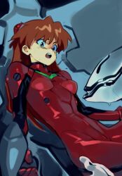 1girls asuka_langley_sohryu blue_eyes bodysuit breasts clothing cockpit drooling female imminent_rape imminent_sex interspecies light-skinned_female light_skin long_hair mass_production_eva monster neon_genesis_evangelion optionaltypo orange_hair pilot_suit plugsuit small_breasts tagme the_end_of_evangelion