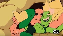 1boy 1boy1girl 1girls accurate_art_style black_hair blonde_hair blush blushing boots curly_hair dick drooling drpizzaboi1 erection green_skin in_dreams_(steven_universe_future) on_model one_eye_closed open_mouth peridot_(steven_universe) pussy shirt_lift shirt_pull shirt_up small_breasts steven_quartz_universe steven_universe style_parody sunglasses unitard vaginal_penetration visor