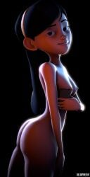 1girls 3d aelarynsfm ass barbell_piercing black_hair breasts cellphone disney female female_only hairband human long_hair looking_at_viewer nipple_piercing nipples nude nude_female phone pixar posing seductive seductive_smile selfie sfm smartphone solo_female source_filmmaker standing straight_hair teenager the_incredibles violet_parr