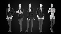 breasts creepypasta faceless feet female legwear muscular_female neckwear no_bra no_panties no_underwear nude_female outerwear pale-skinned_female pale_skin pink_nipples rule_63 skinny skinny_girl skinny_waist skirt_lift skirt_removed skirt_suit skirt_up slender_body slender_waist slenderman slenderwoman solo stockings suit thighs tie torn_clothes white_body white_pussy